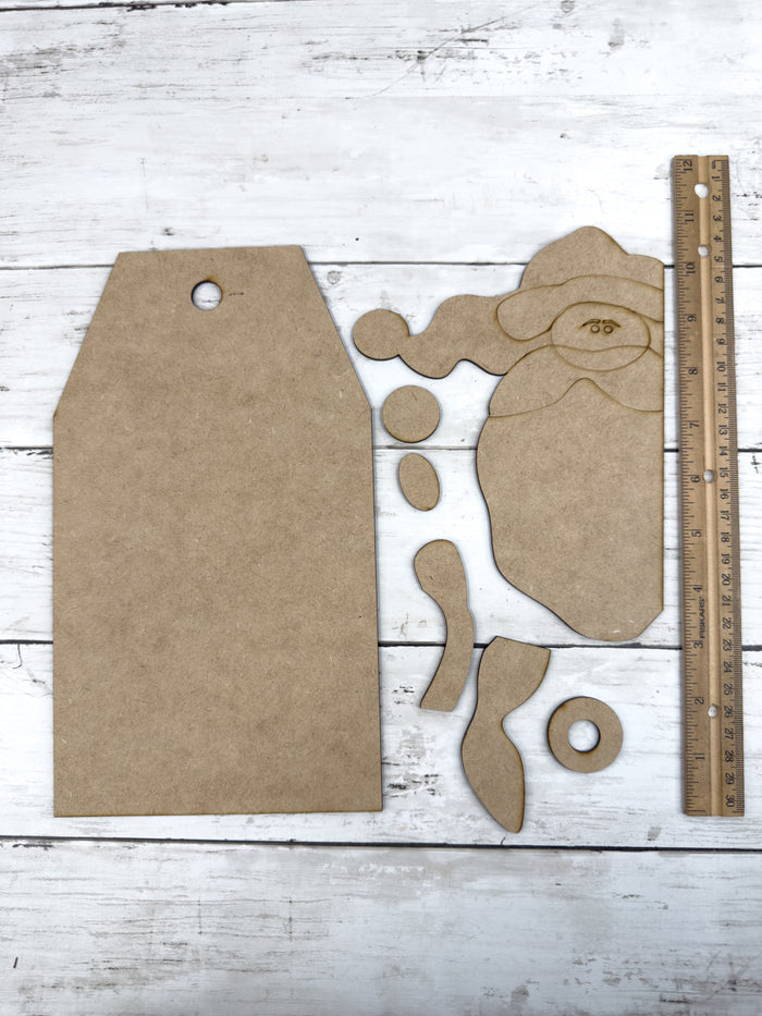 Primitive Santa Claus Cutting Board DIY Kit