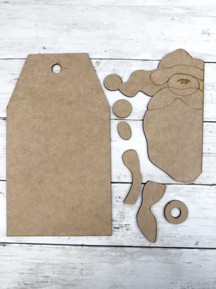 Primitive Santa Claus Cutting Board DIY Kit