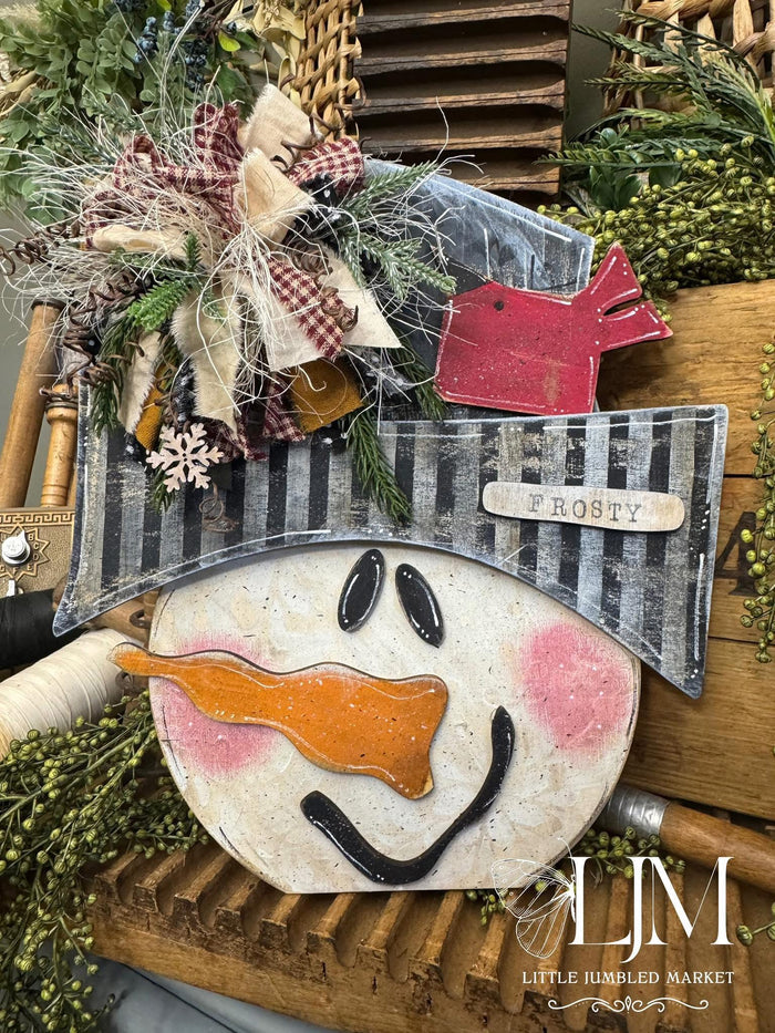 Primitive Snowman Head DIY Kit