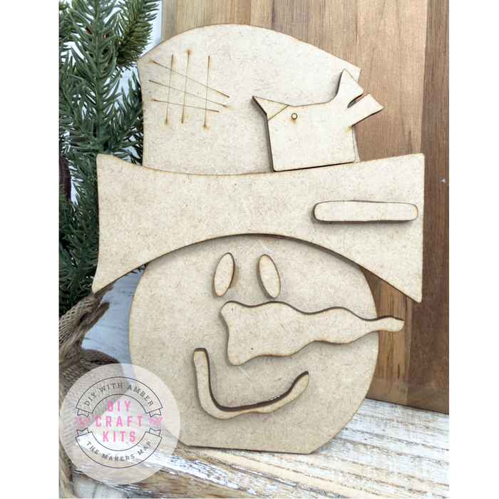 Primitive Snowman Head DIY Kit