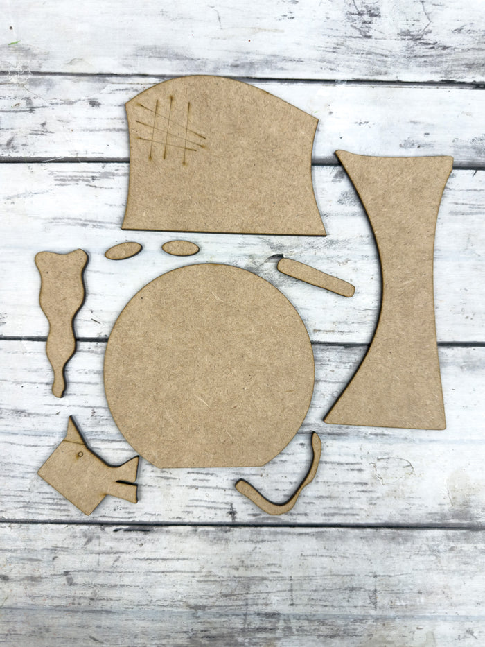 Primitive Snowman Head DIY Kit