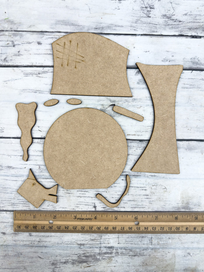 Primitive Snowman Head DIY Kit