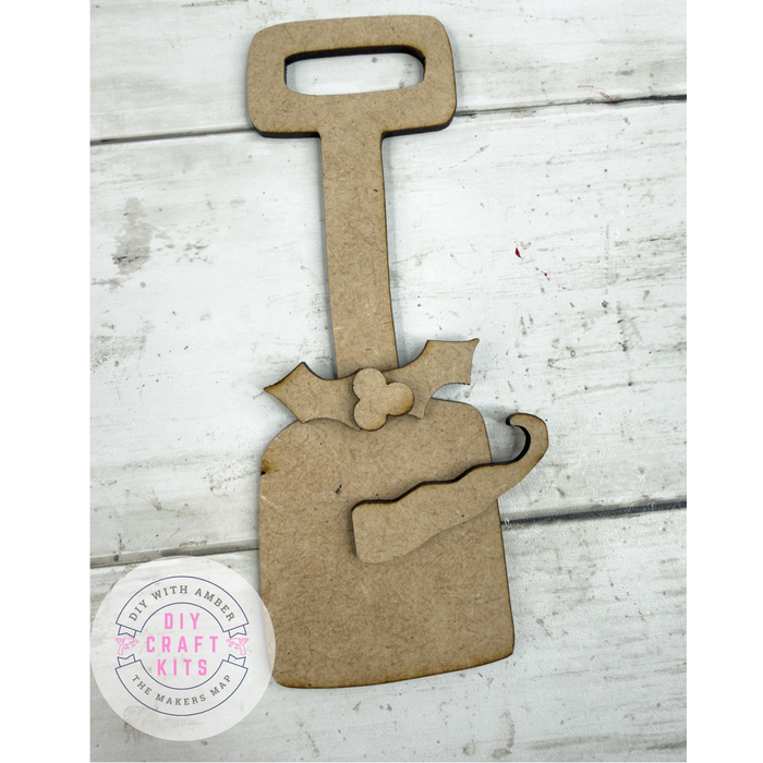 Primitive Snowmen Shovel Ornament DIY Kit