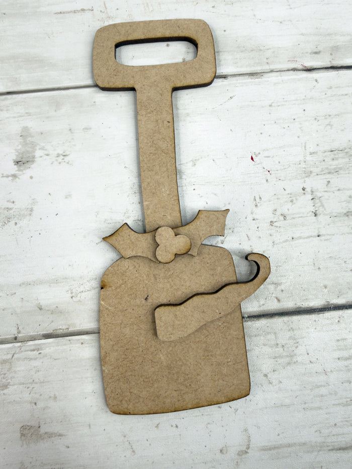 Primitive Snowmen Shovel Ornament DIY Kit