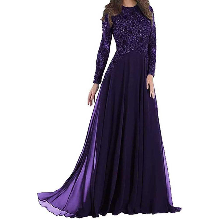 Prom Gowns Formal Event Dresses with Sleeves