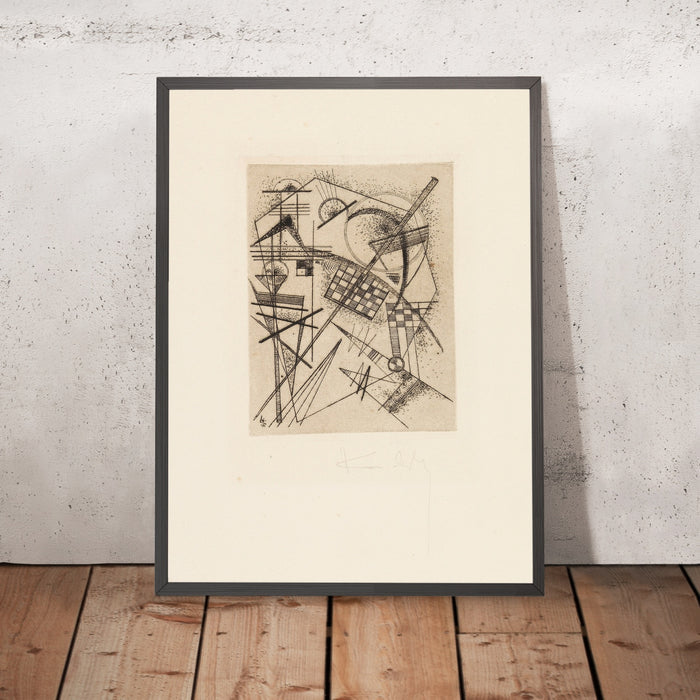 A framed image of