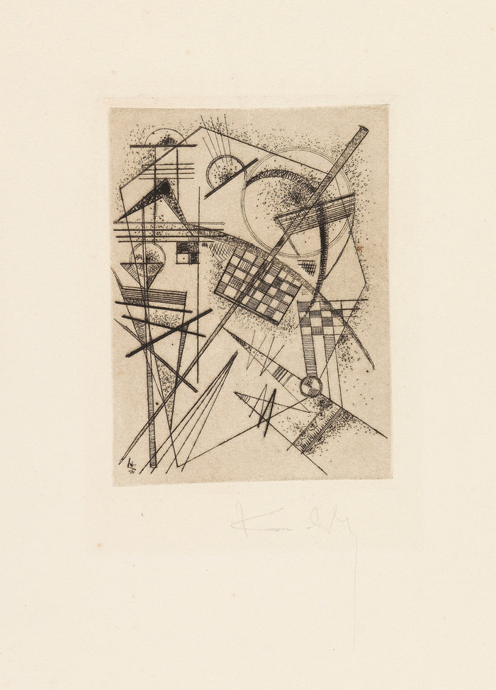 Radierung für die Deutsche Kunstgemeinschaft by Wassily Kandinsky, 1926