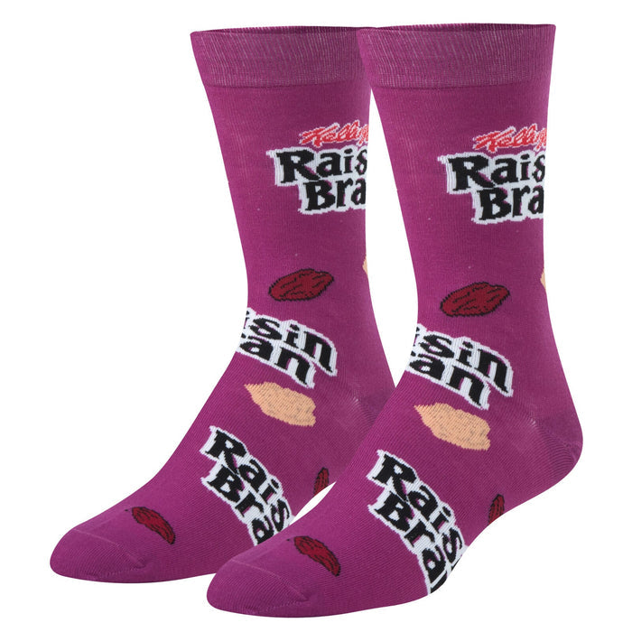Raisin Bran Crew Socks - Premium Socks from Crazy Socks - Just $8! Shop now at Pat's Monograms