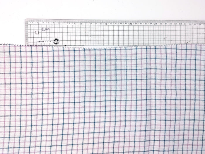 Ramie-Linen Harmony: Pre-Washed Softness in a Checked Design