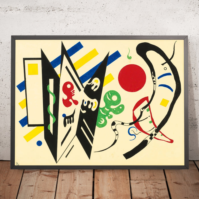 A framed image of