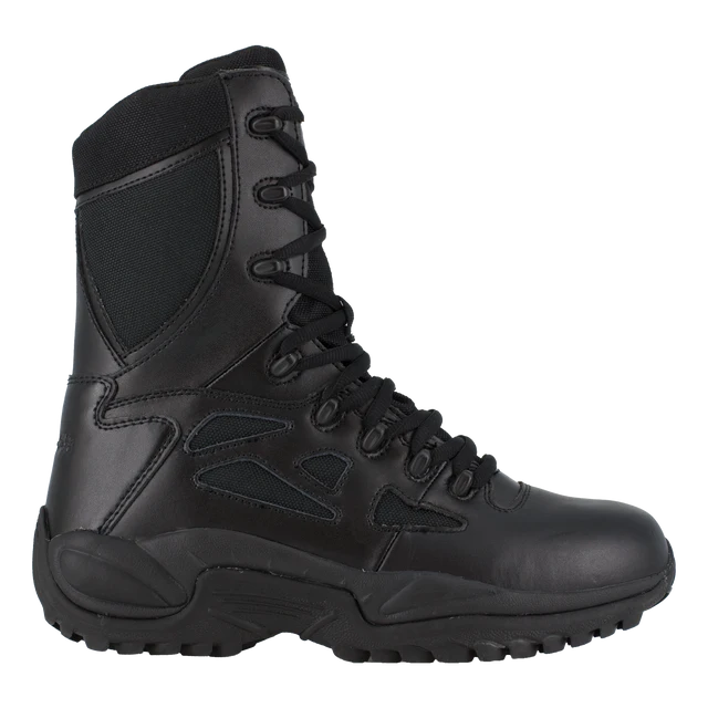 Reebok Men's 8" Stealth Side-Zipper Soft Toe Work Boots #RB8875