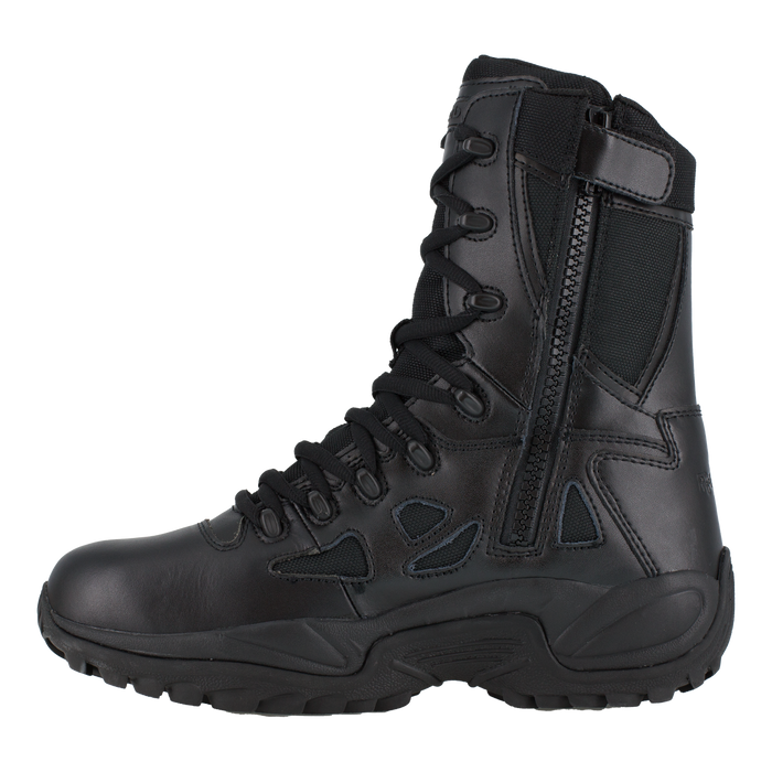 Reebok Men's 8" Stealth Side-Zipper Soft Toe Work Boots #RB8875