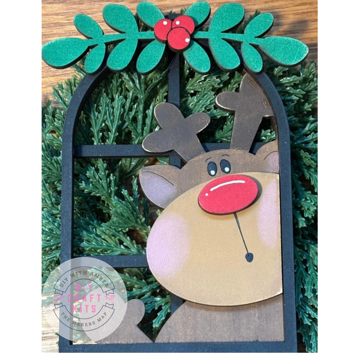 Reindeer Arch Window Ornament DIY Kit