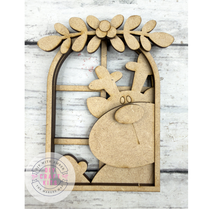 Reindeer Arch Window Ornament DIY Kit