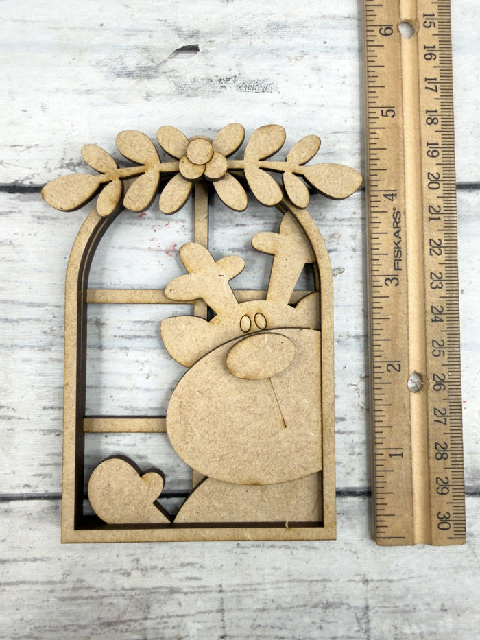 Reindeer Arch Window Ornament DIY Kit