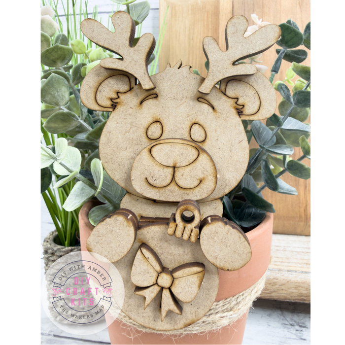 Reindeer Bear and Ornament Hugger Kit