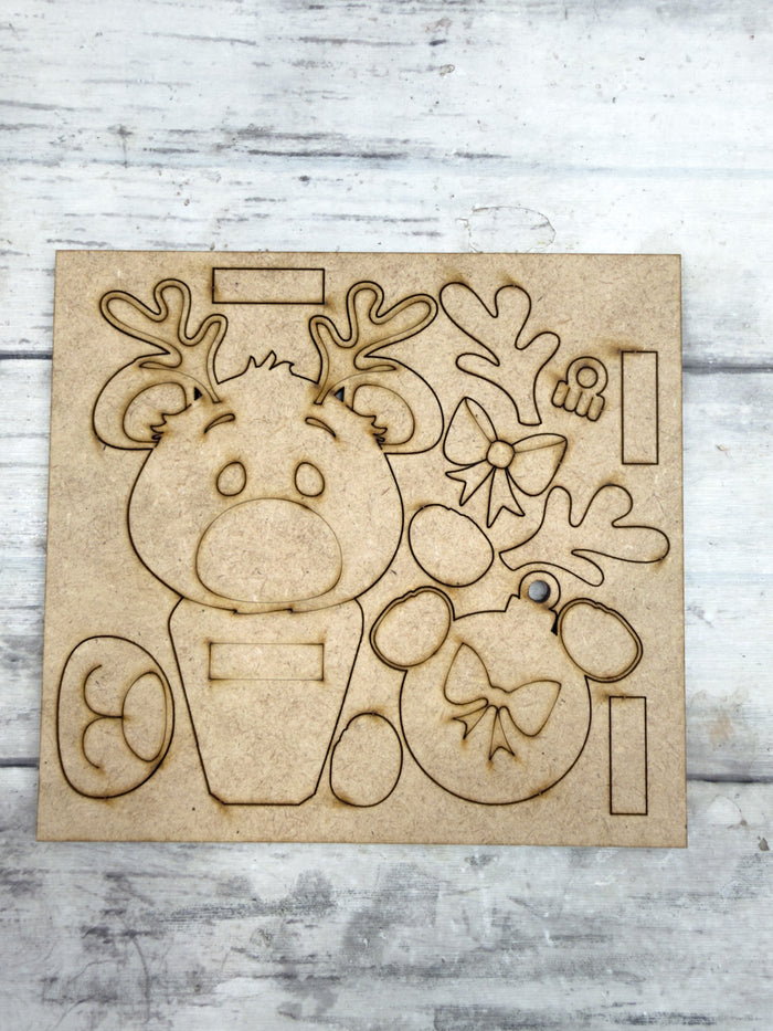 Reindeer Bear and Ornament Hugger Kit