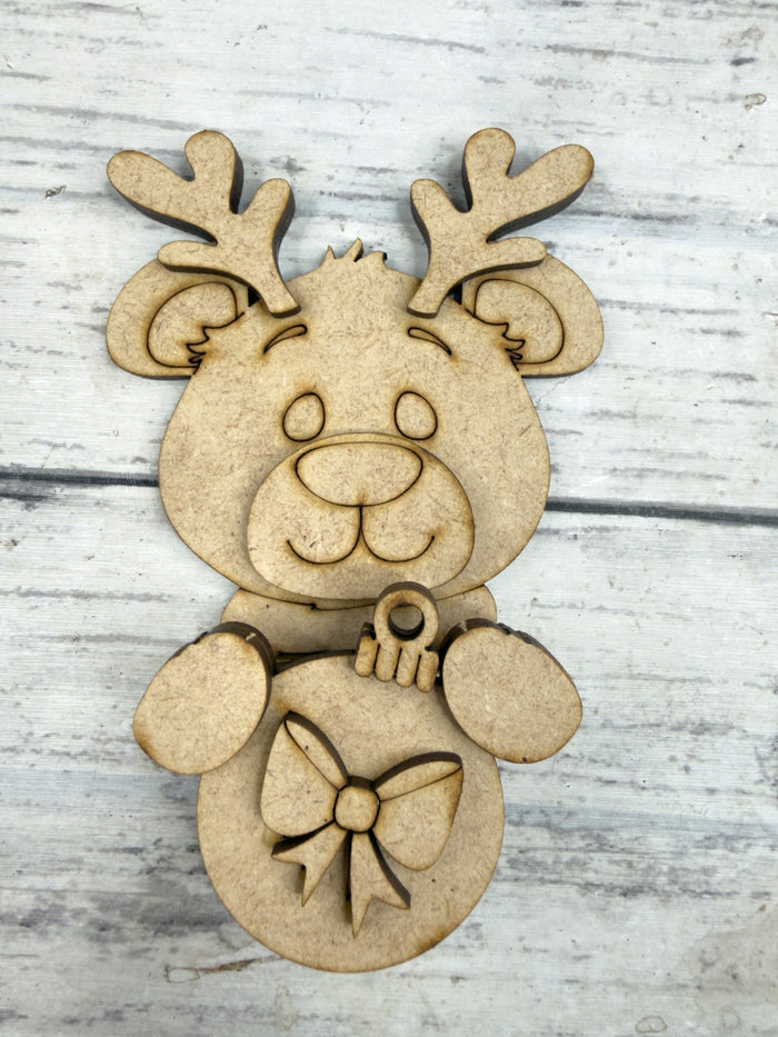Reindeer Bear and Ornament Hugger Kit