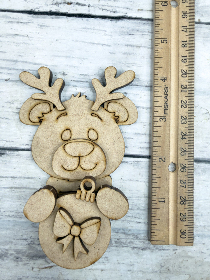 Reindeer Bear and Ornament Hugger Kit