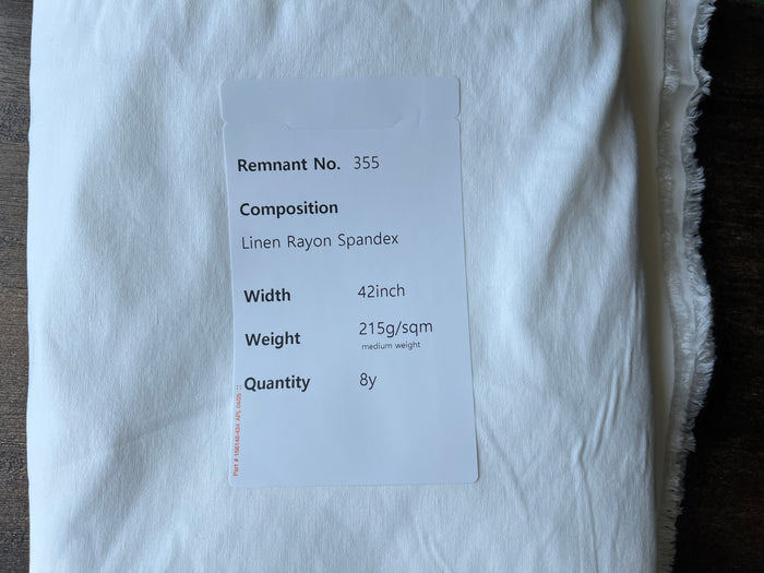 Remnant Fabric #355 - Linen Rayon Spandex - 8y