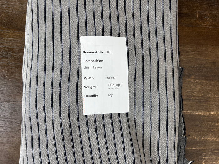 Remnant Fabric #362 - Linen Rayon- 12y