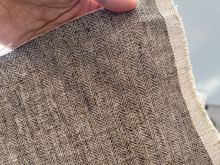 Remnant Fabric #376 - Linen Polyester - 6.2y