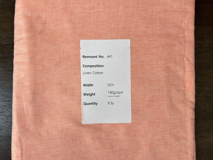 Remnant Fabric #441 - Linen Cotton  - 6.5y