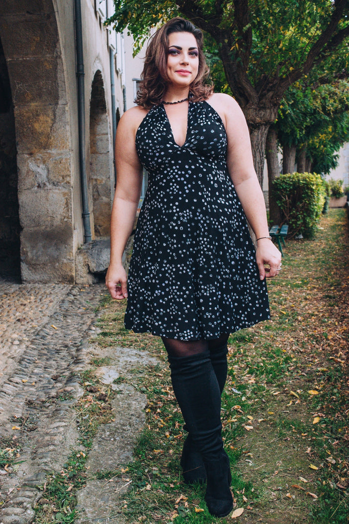 Reversible Resort Dress in Polka Dot