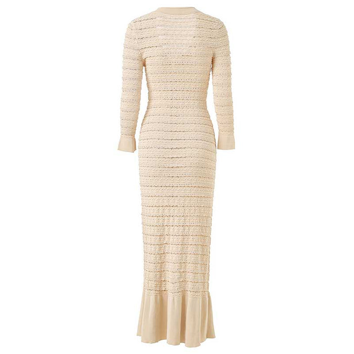 Rhinestone Knit Maxi Dress for Stunning Style