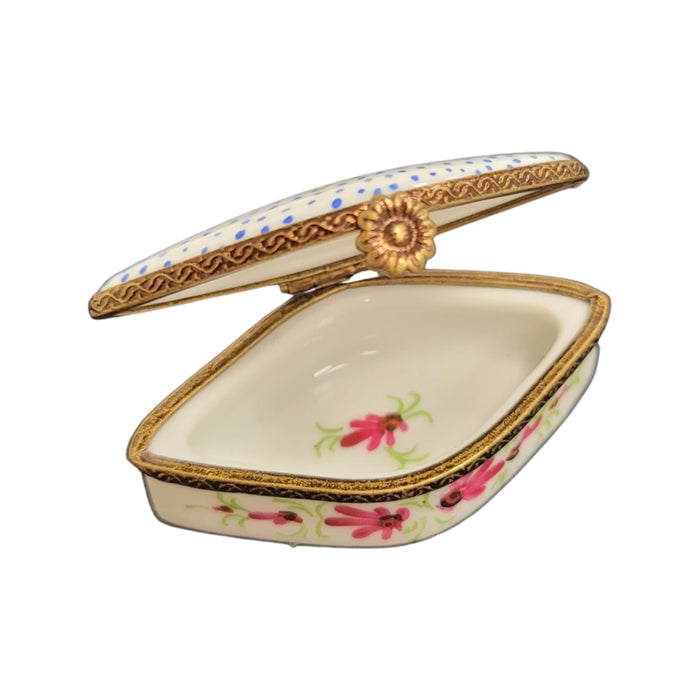 Elegant Floral Limoges Box Porcelain Limoges LIMOGES BOXES traditional French Trinket Box