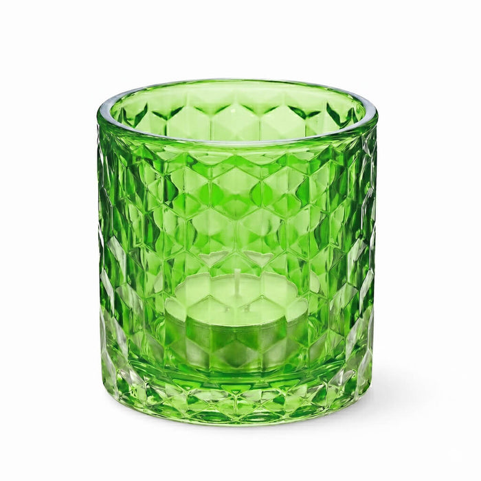 Richland Green Chunky Honeycomb Glass Votive & Tealight Holder Set of 24
