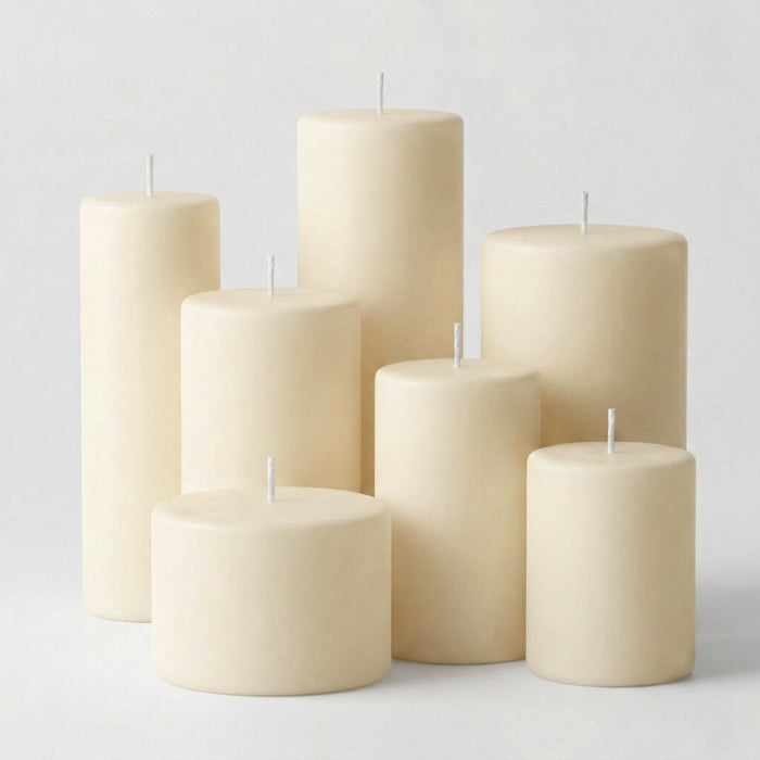 Richland Pillar Candle 2"x3" Ivory Set of 40