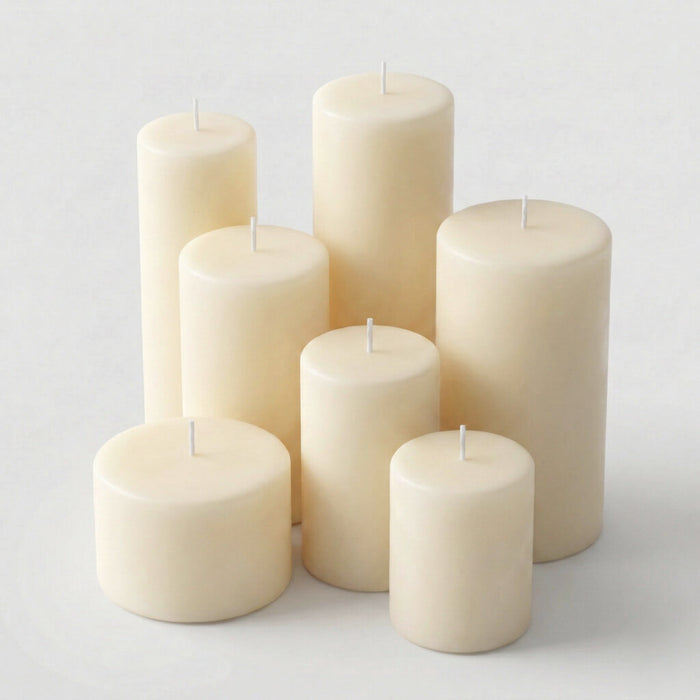 Richland Pillar Candle 2"x3" Ivory Set of 40