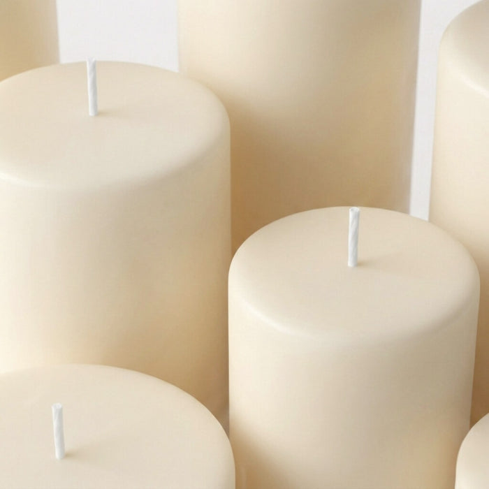 Richland Pillar Candle 2"x3" Ivory Set of 40