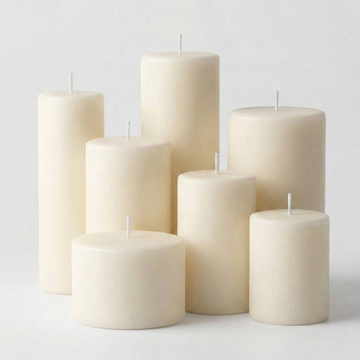 Richland Pillar Candle 2"x3" Light Ivory Set of 40
