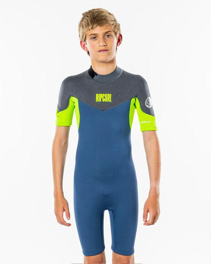 Ripcurl Dawn Patrol Jnr 2mm S/SL BZ Springsuit-Blue Grey-6-Skiforce Australia