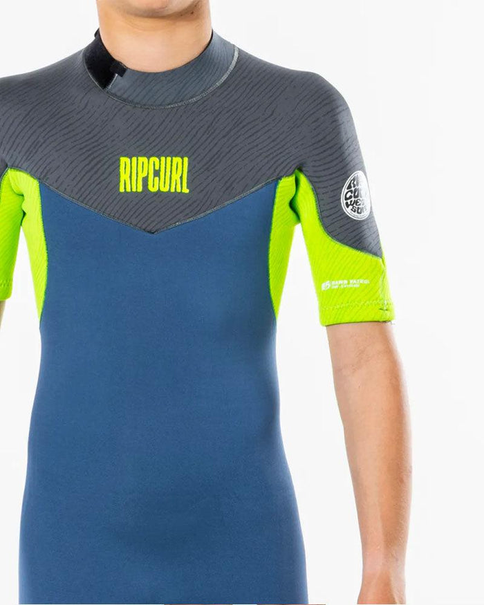 Ripcurl Dawn Patrol Jnr 2mm S/SL BZ Springsuit-Black/White-6-Skiforce Australia