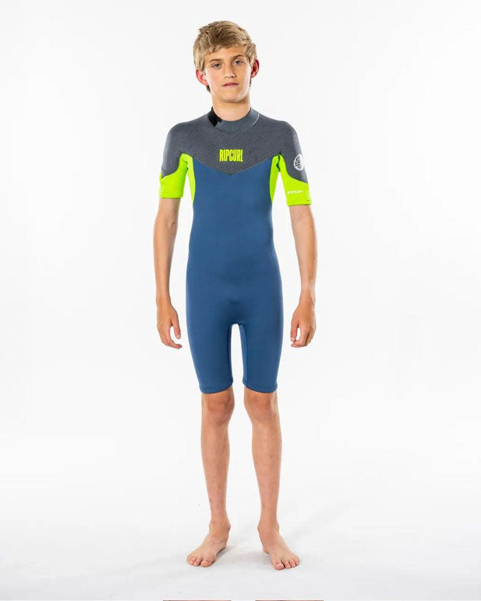 Ripcurl Dawn Patrol Jnr 2mm S/SL BZ Springsuit-Black/White-6-Skiforce Australia