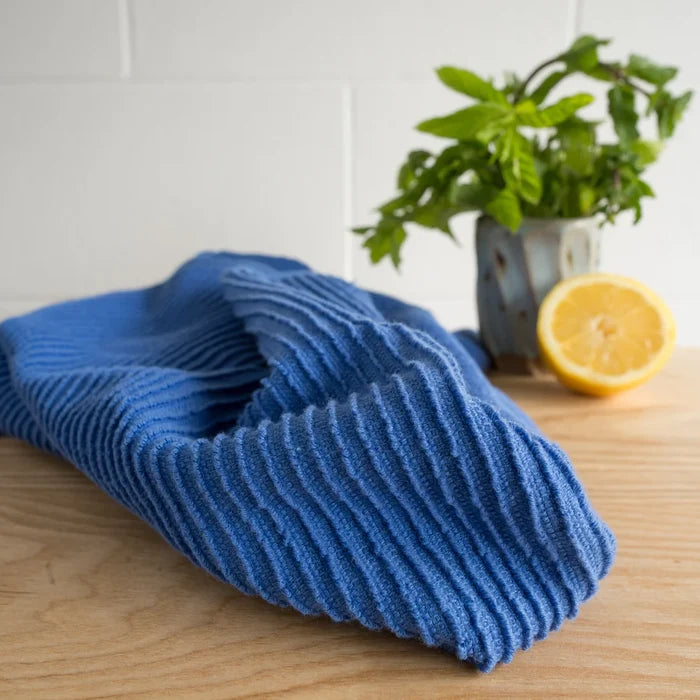 Ripple Dishtowel Royal Blue