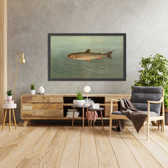 A framed image of