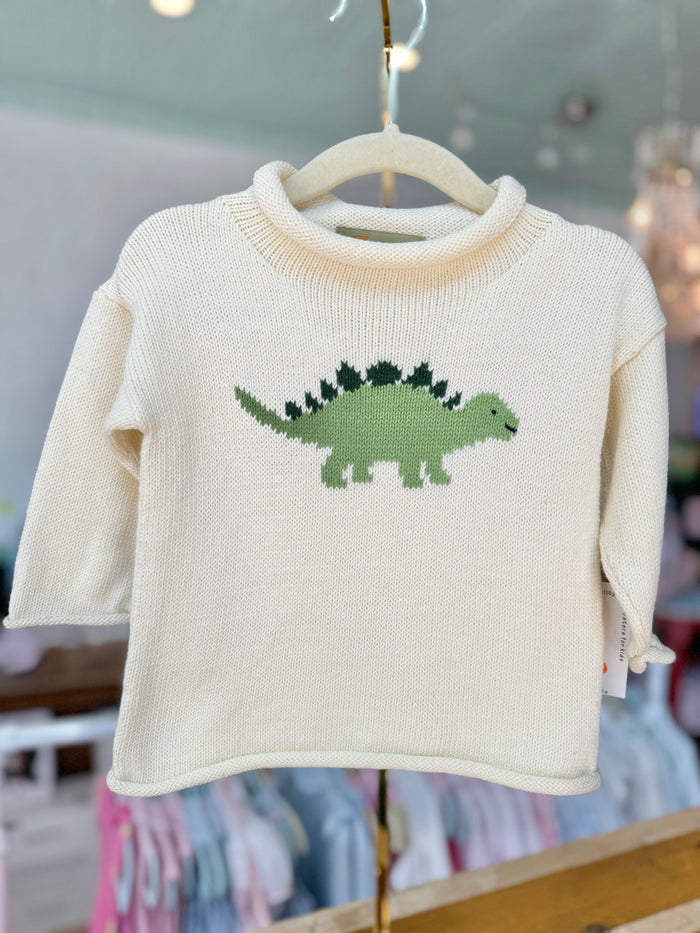 Roll Neck Sweater - Stegosaurus