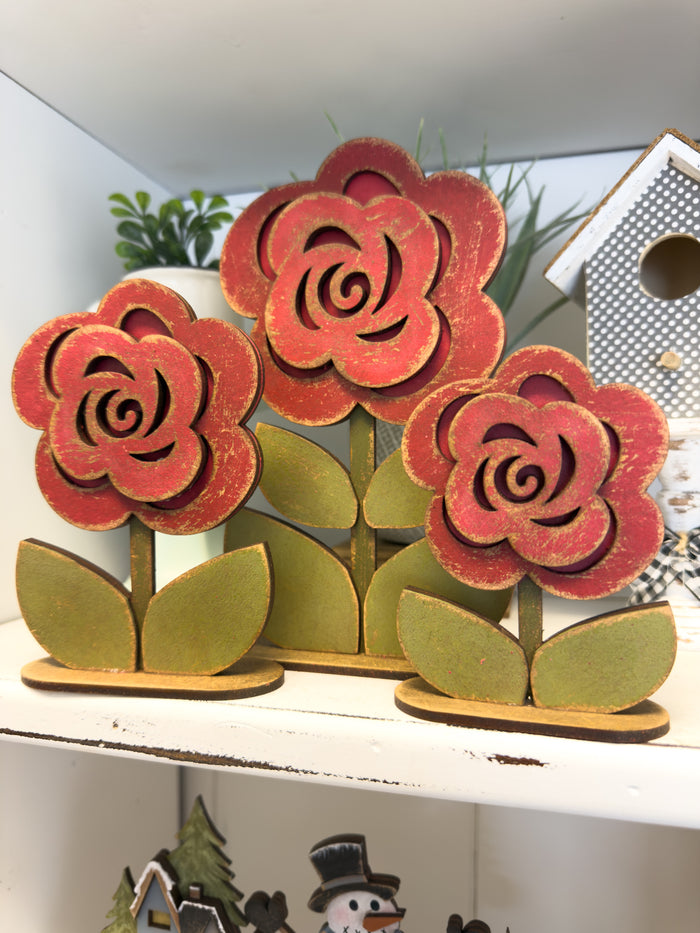 Rose Flower Trio DIY Kit