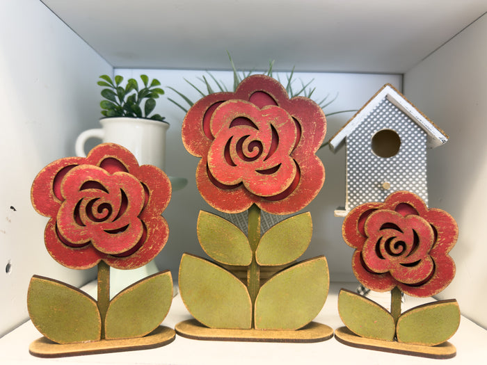 Rose Flower Trio DIY Kit