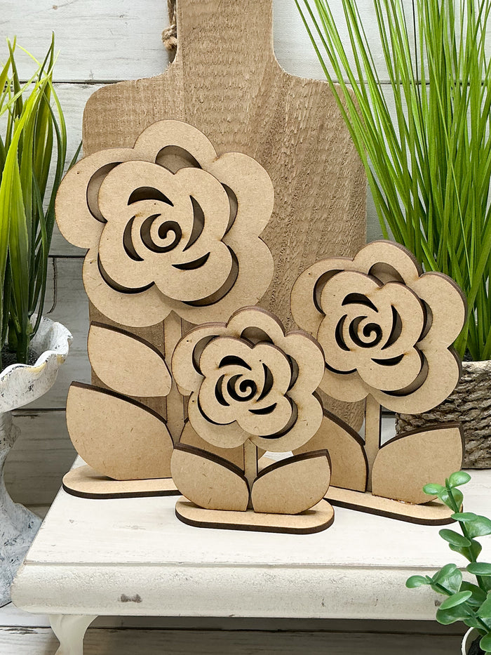 Rose Flower Trio DIY Kit