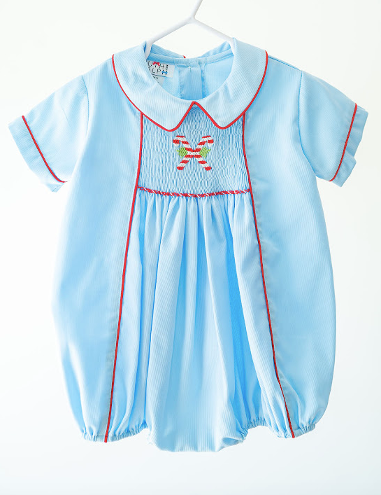 Ruth & Ralph - Smocked Bubble - Candy Canes