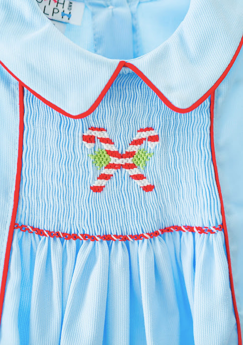 Ruth & Ralph - Smocked Bubble - Candy Canes