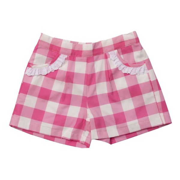 Sal & Pimenta - Shorts - Pink Jam Buffalo Check