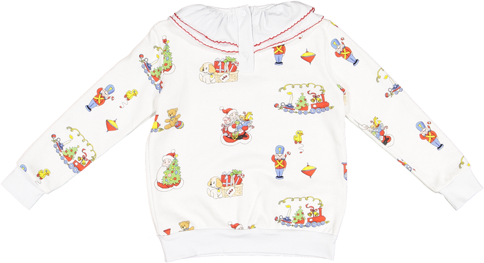 Sal & Pimenta Ruffle Sweatshirt - Christmas Toys