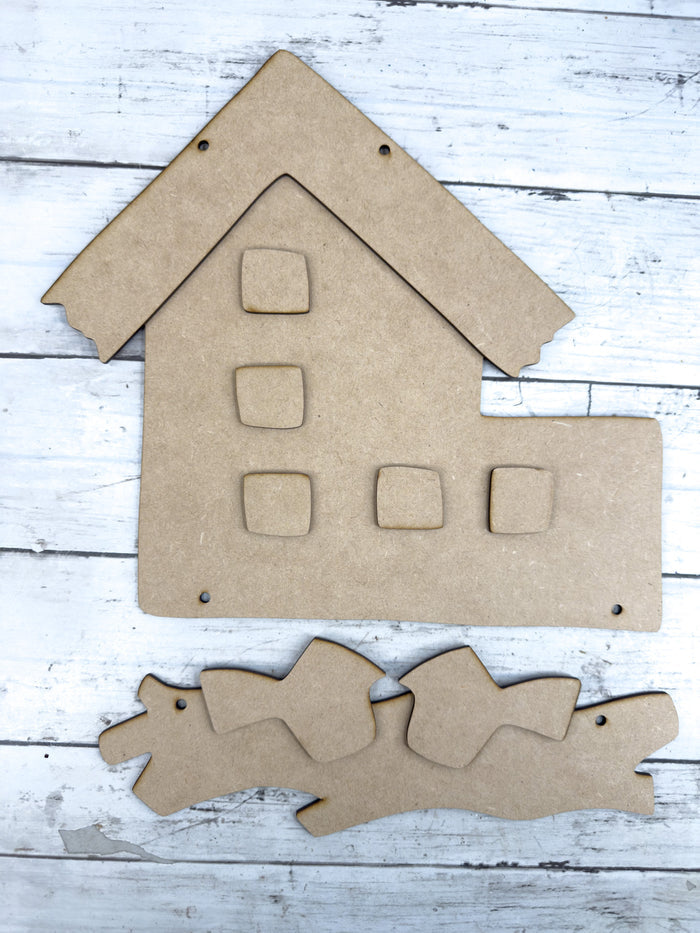 Saltbox House Hanging Sign DIY Kit
