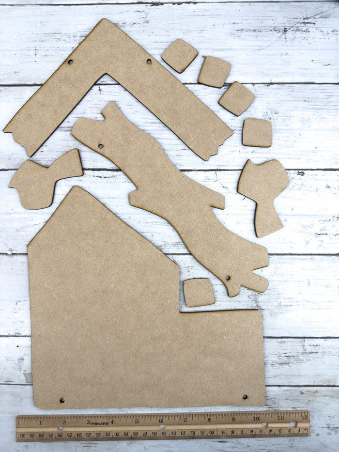 Saltbox House Hanging Sign DIY Kit